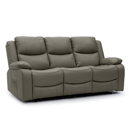 Voltex - 3+2 Grey Electric Recliner Suite with Drinks Tray