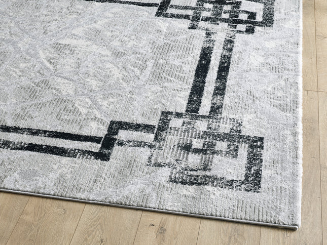 Alisa Grey Black Rug - 120cm x 170cm