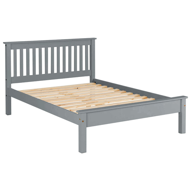 Oxford - Smokey Grey Double Bed Frame (4ft6)