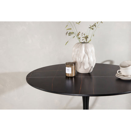 Toby - Black Anthracite Ceramic Dining Table