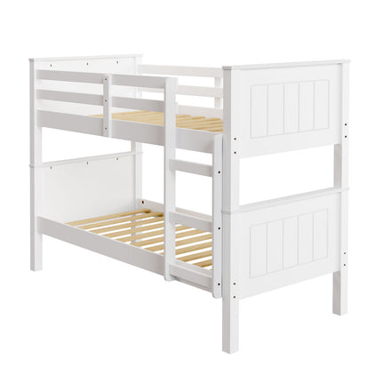 Chester - White Single Bunk Bed & 2 Mattresses