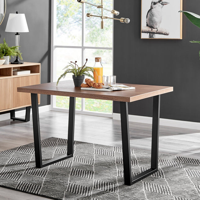 Kerry - 4 Seat Dark Oak Wood Effect Dining Table
