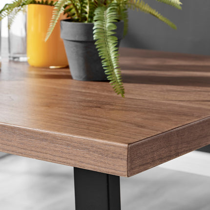 Kerry - 4 Seat Dark Oak Wood Effect Dining Table