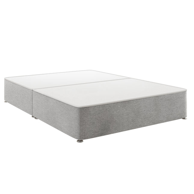 HL - Tweed Grey Small Double Split Divan Base (4ft)