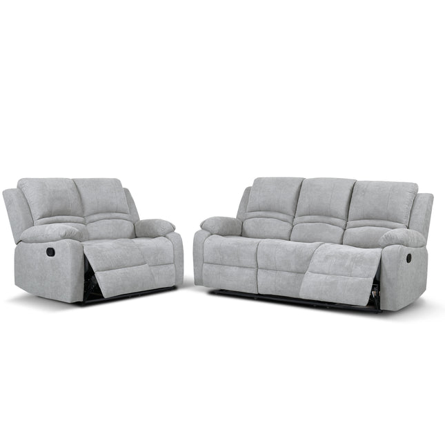 Massimo 3-2 Light Grey Reclining Livingroom Suite