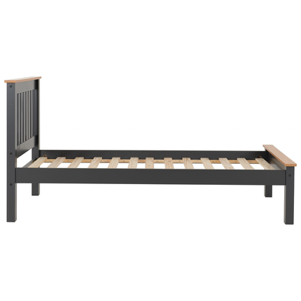 Monaco - Charcoal Single Bed Frame ( 3ft )