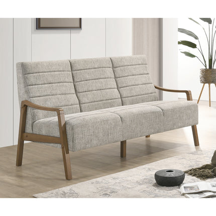 Roma - 3 Seater Beige Fabric Sofa