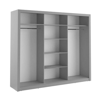Boston 3DR Wardrobe Grey