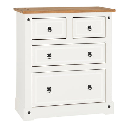 Corona 4 Drawer Chest White