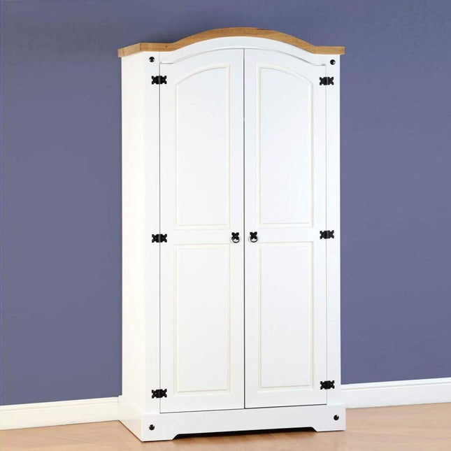 Corona 2DR Wardrobe White