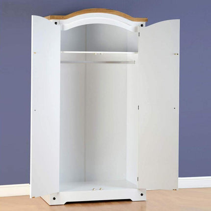 Corona 2DR Wardrobe White