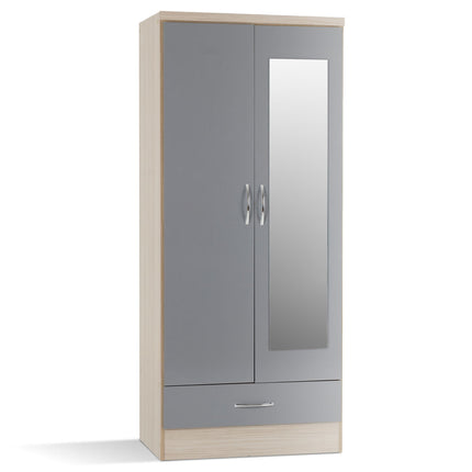 Nevada 2DR Wardrobe Grey