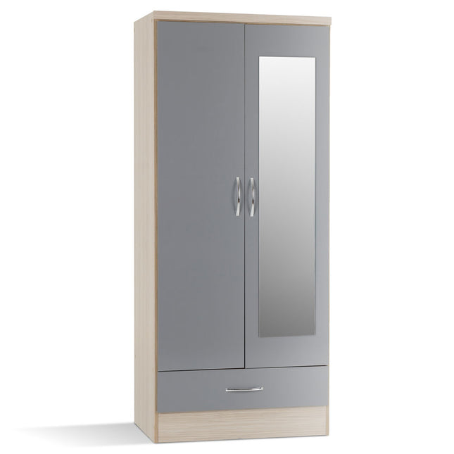 Nevada 2DR Wardrobe Grey