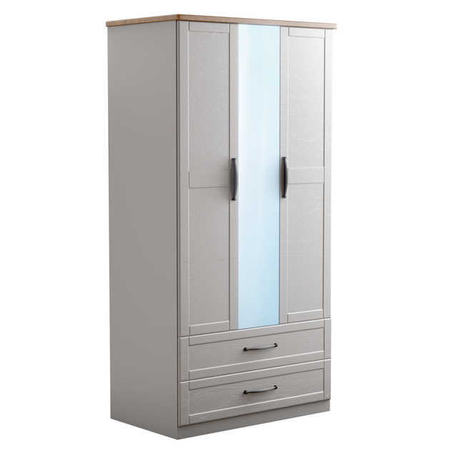 Kendrick 2 Door Wardrobe ( Centre Mirror )