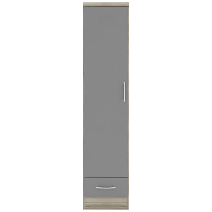 Nevada 1 Door Wardrobe Grey
