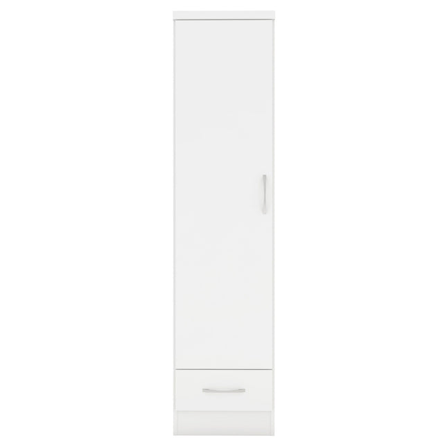 Nevada 1 Door Wardrobe White