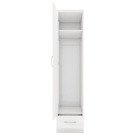 Nevada 1 Door Wardrobe White