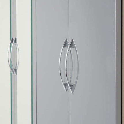 Nevada 4 Door Wardrobe Grey
