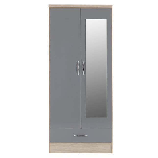 Nevada 2DR Wardrobe Grey