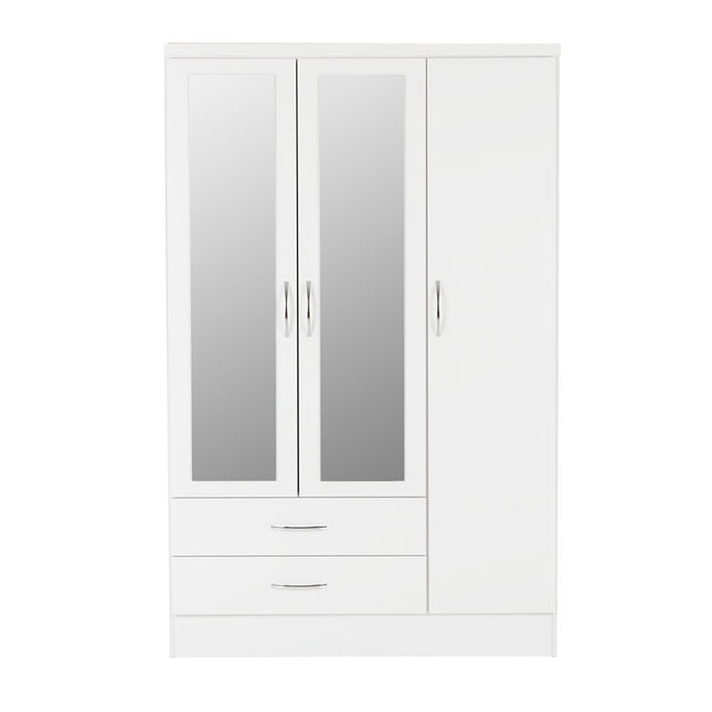 Nevada 3 Door Wardrobe White