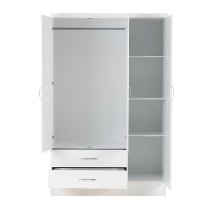 Nevada 3 Door Wardrobe White