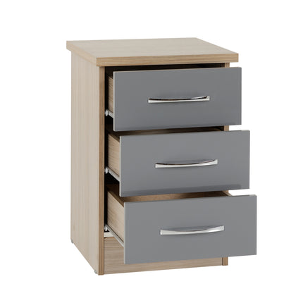 Nevada 3 Drawer Locker Grey