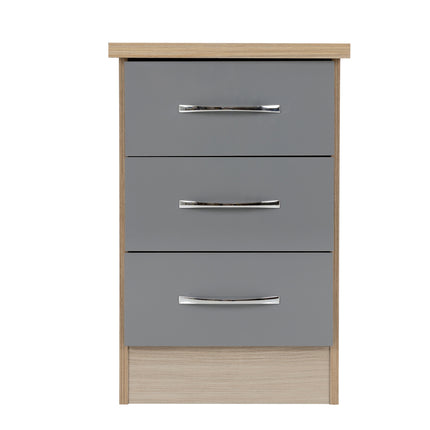 Nevada 3 Drawer Locker Grey