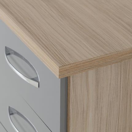 Nevada 3 Drawer Locker Grey
