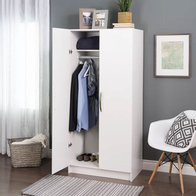 Pacific 2DR Wardrobe White