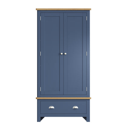Simba 2 Door Gents Wardrobe Blue