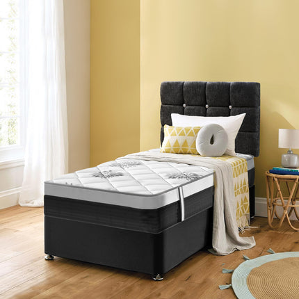 Rimini - Single Divan Bed & Mattress (3ft)