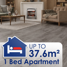 1 Bed Apartment Flooring Package (Up to 37.6m²)