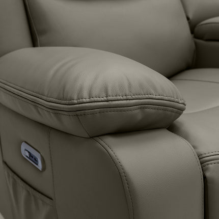Voltex - 3+2 Grey Electric Recliner Suite with Drinks Tray