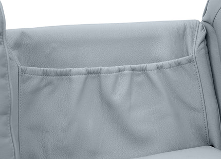 Intel - 3+2 Grey Electric Recliner with Drinks Tray and Built-In Bluetooth Speakers