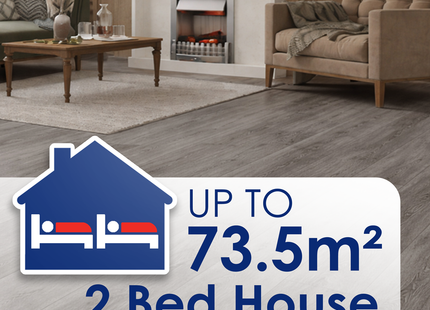 2 Bed House Flooring Package (Laminate + Stairs & Landing Carpet)