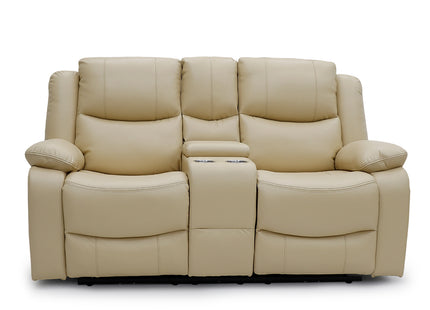 Voltrix - 3+2 Beige Electric Recliner Suite with Drinks Tray