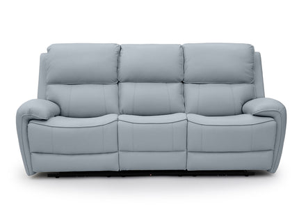 Intel - 3+2 Grey Electric Recliner with Drinks Tray and Built-In Bluetooth Speakers