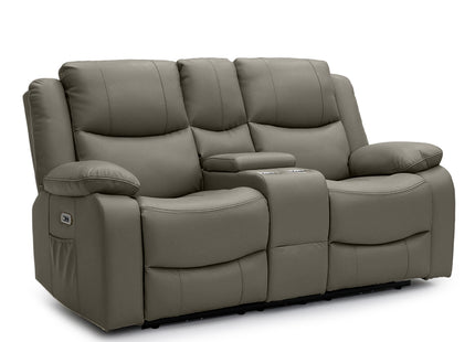Voltrix - 3+2 Grey Electric Recliner Suite with Drinks Tray