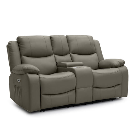 Voltex - 3+2 Grey Electric Recliner Suite with Drinks Tray