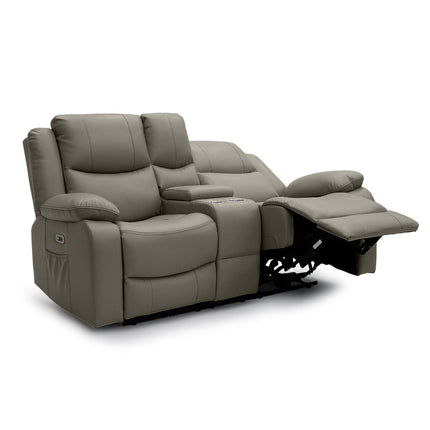 Voltex - 3+2 Grey Electric Recliner Suite with Drinks Tray