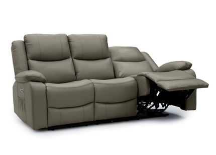 Voltrix - 3+2 Grey Electric Recliner Suite with Drinks Tray