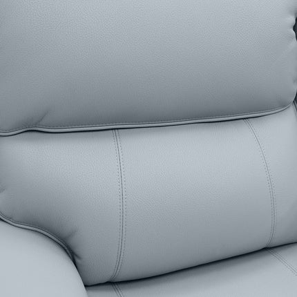 Intel - 3+2 Grey Electric Recliner with Drinks Tray and Built-In Bluetooth Speakers
