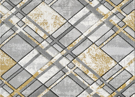 Accra Grey Gold Rug - 120cm x 170cm