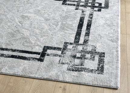 Alisa Grey Black Rug - 160cm x 220cm