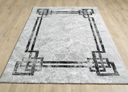 Alisa Grey Black Rug - 120cm x 170cm