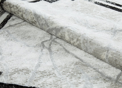 Alisa Grey Black Rug - 120cm x 170cm