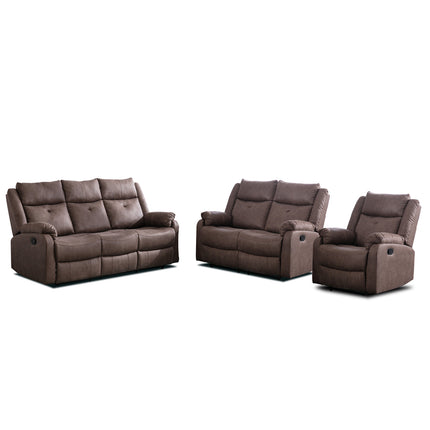 Cobh - 3-2-1 Seater Reclining Chestnut Suite