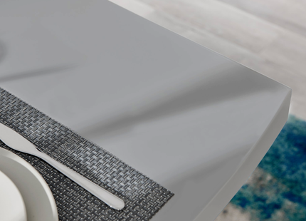 Dunloe - 140cm Large Grey High Gloss Dining Table