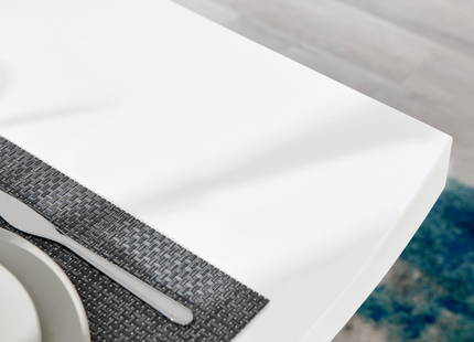 Dunloe - 120cm White High Gloss Dining Table