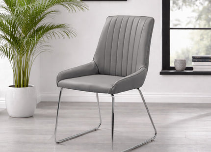 Fiji - Grey PU Dining Chair